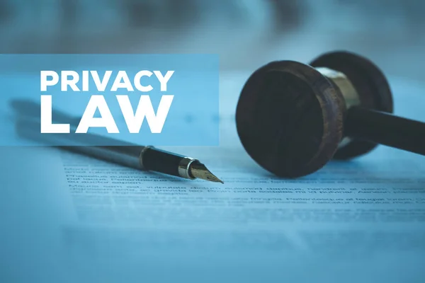 PRIVACY LAW CONCEPT — Stock Photo, Image