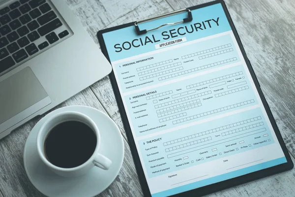 Szociális biztonsági koncepció — Stock Fotó