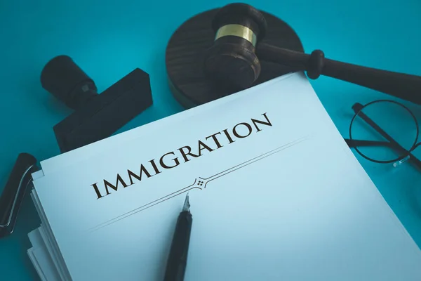 IMMIGRATION CONCEPT TEXT — Stock Photo, Image