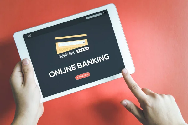 Concetto bancario online — Foto Stock