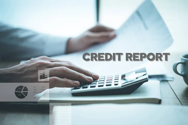 Kredit-Report-Konzept — Stockfoto
