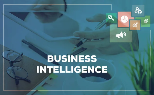 Conceito de business intelligence — Fotografia de Stock