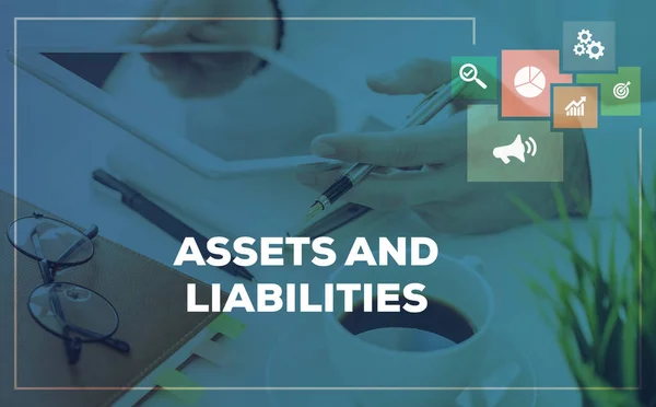 ASSETS AND LIABILITIES CONCEPT — Stock Photo, Image