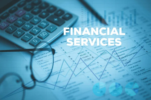 Conceito de serviços financeiros — Fotografia de Stock