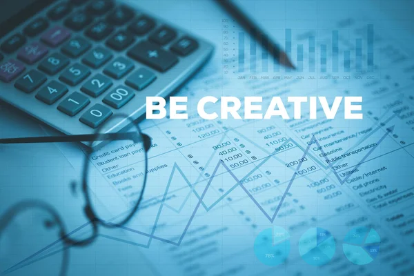 Seja criativo conceito — Fotografia de Stock
