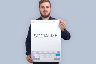 Adam tutarak kart ile metin