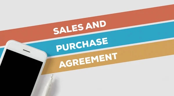 Försäljning och inköp avtal koncept — Stockfoto