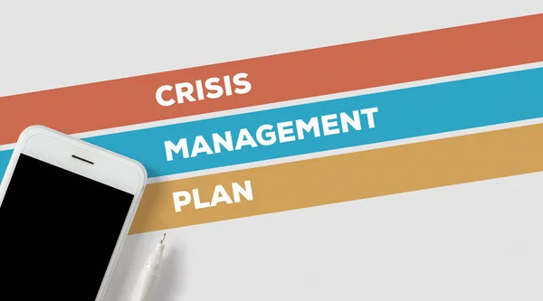 CRISIS MANAGEMENT PLAN CONCEPT — Stock Photo, Image