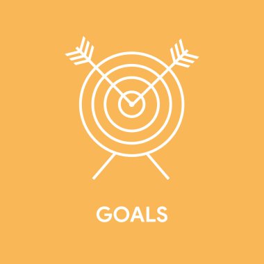 Gol konsept illüstrasyon 