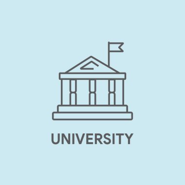 Üniversite kavramı illüstrasyon 
