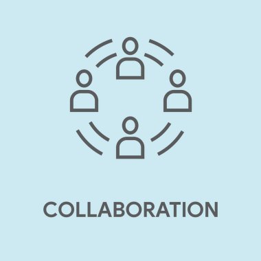 İşbirliği kavramı illüstrasyon 