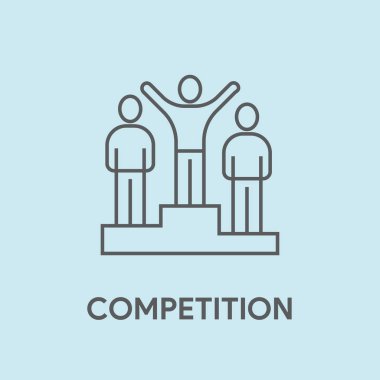 Rekabet kavramı illüstrasyon 