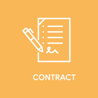 Sözleşme kavramı illüstrasyon 