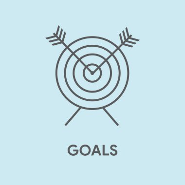 Gol konsept illüstrasyon 