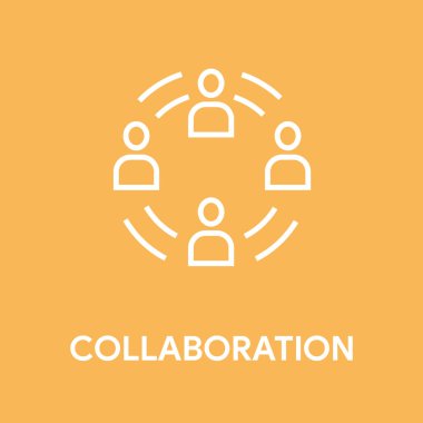 İşbirliği kavramı illüstrasyon 