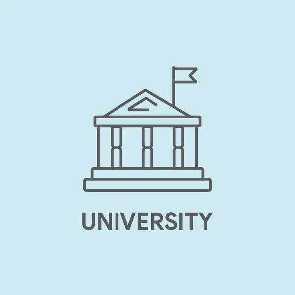Üniversite kavramı illüstrasyon — Stok Vektör