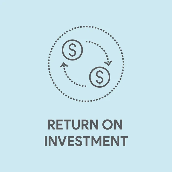 投資コンセプト収益率 — ストックベクタ