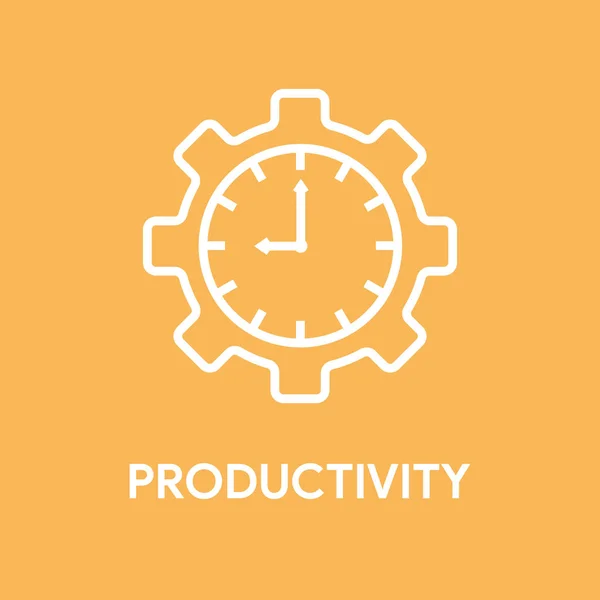 生産性の概念図 — ストックベクタ