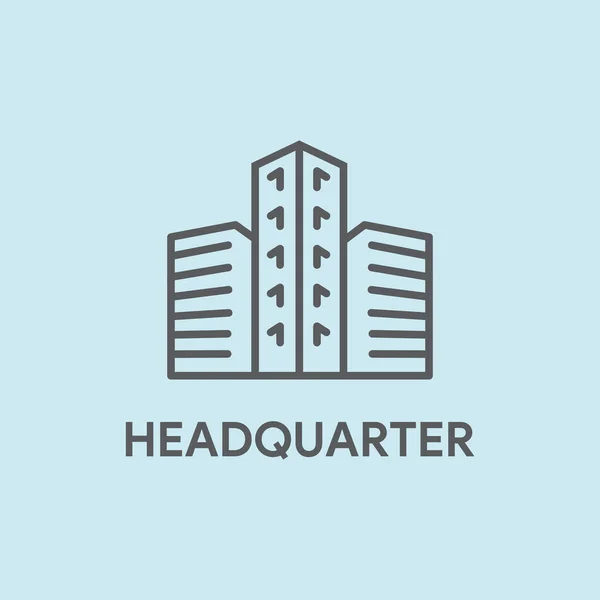 HEADQUARTER CONCEITO ilustração — Vetor de Stock