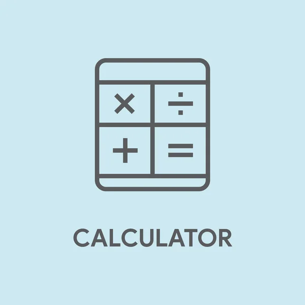 CALCULATOR CONCEPT иллюстрация — стоковый вектор