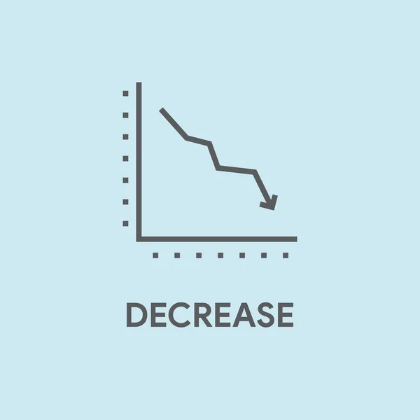 Μείωση έννοια εικονογράφηση — Διανυσματικό Αρχείο