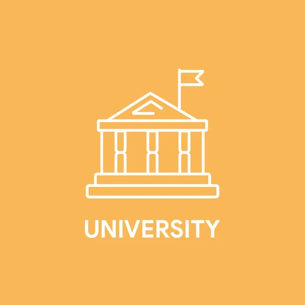 Illustration CONCEPT UNIVERSITAIRE — Image vectorielle