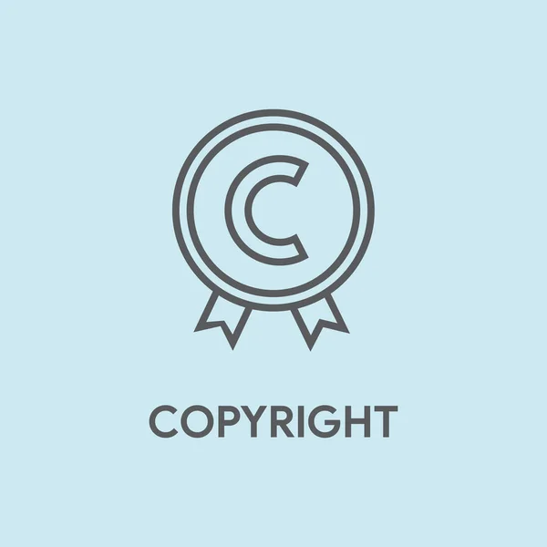 COPYRIGHT CONCEITO ilustração — Vetor de Stock