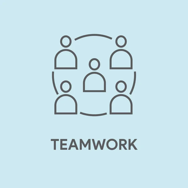 Ilustración del concepto de trabajo en equipo — Vector de stock