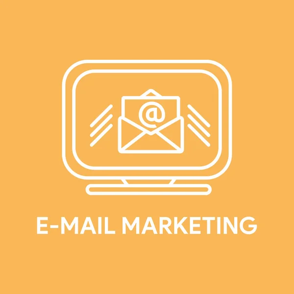 Concept de marketing par courriel — Image vectorielle