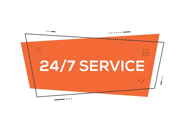 24/7 servicekoncept — Stock vektor