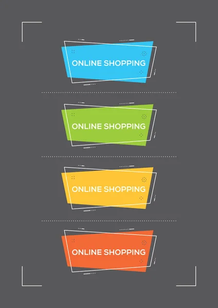 Concepto de compras online — Vector de stock