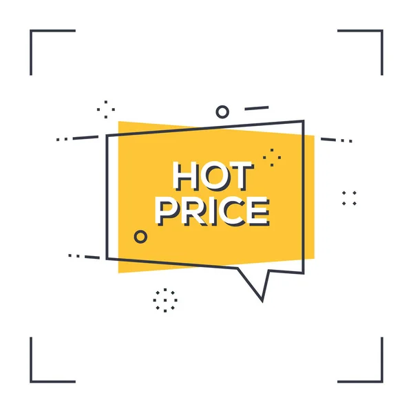 Hot Price Concept — Stock Vector