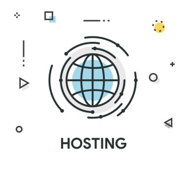 Barındırma renkli satırı simgesi