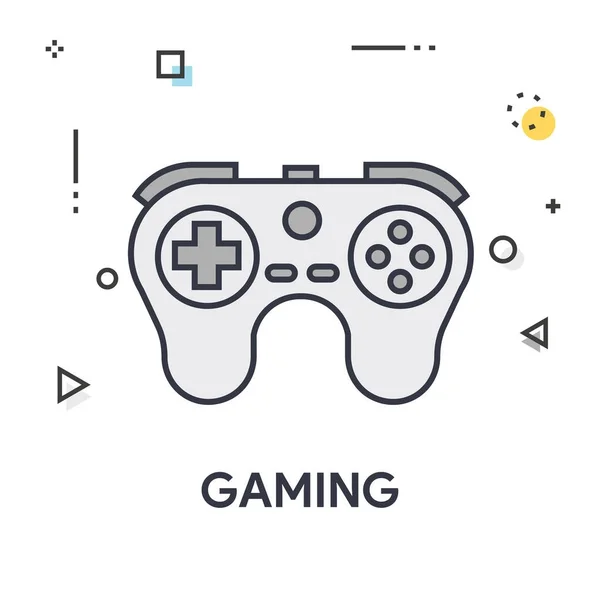 Gaming Line Icon — Stock Vector