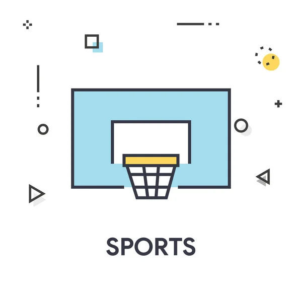 Pictogram van de lijn van de sport — Stockvector