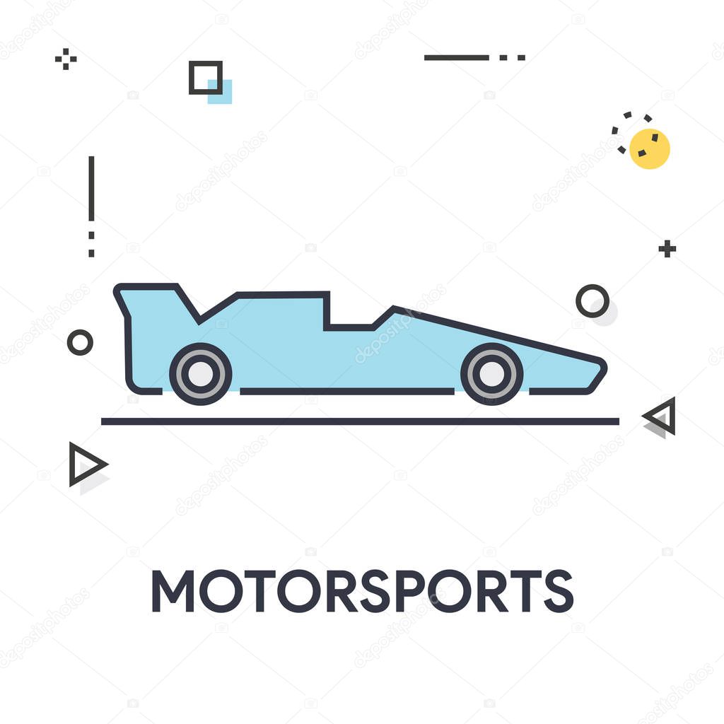 Motorsports Line Icon