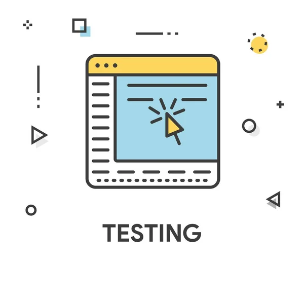 Proeflijnpictogram — Stockvector