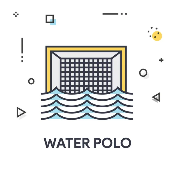 Wasserball-Ikone — Stockvektor