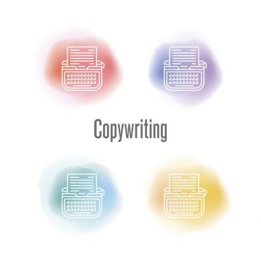 Copywriting kavramı, vektör çizim