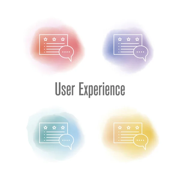 User Experience Konzept — Stockvektor