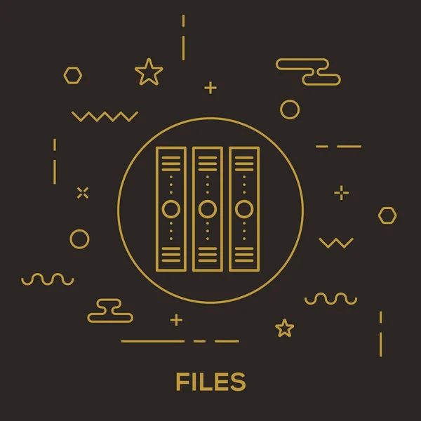 ファイル フォルダーの概念 — ストックベクタ