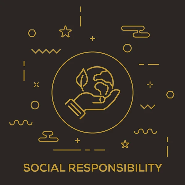 Social Responsibility Concept — Stock Vector