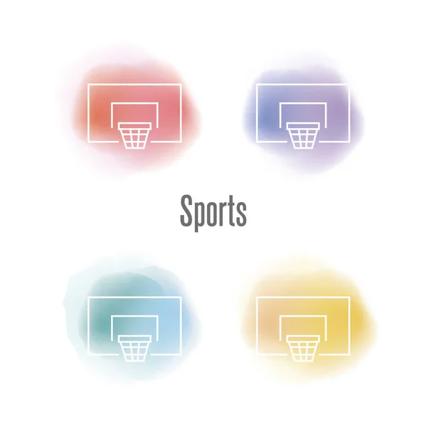 Concept de sport et de fitness — Image vectorielle