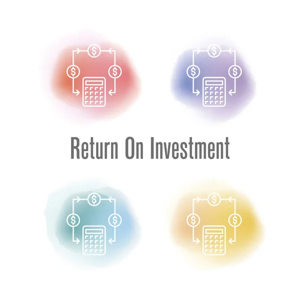 Concept de retour sur investissement — Image vectorielle