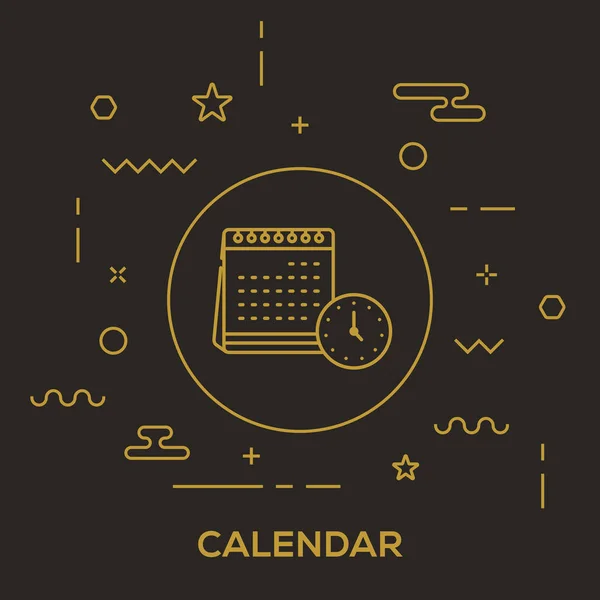 Plan Calendario Concepto — Archivo Imágenes Vectoriales