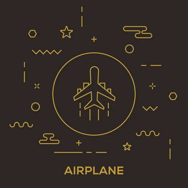 Vliegtuig Transport Concept — Stockvector