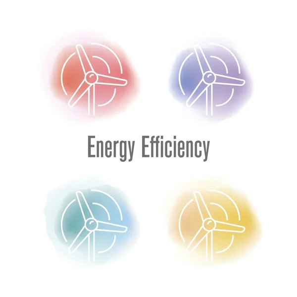 Energy Efficiency Concept — Stock Vector