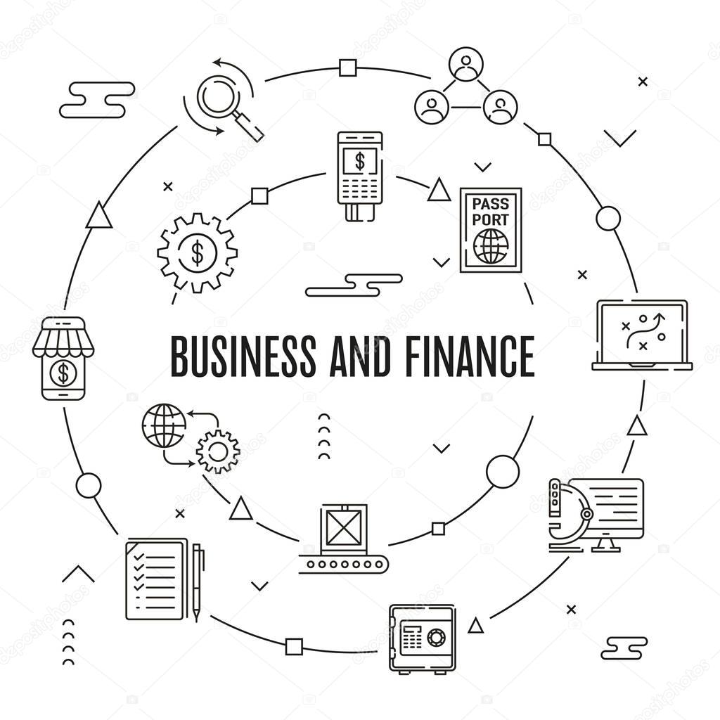 Business And Finance Icon Set 