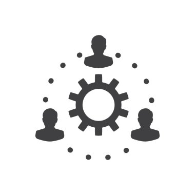 İş takım çalışması konsepti