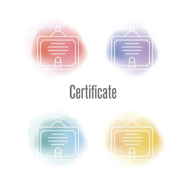 Award certifikat koncept — Stock vektor